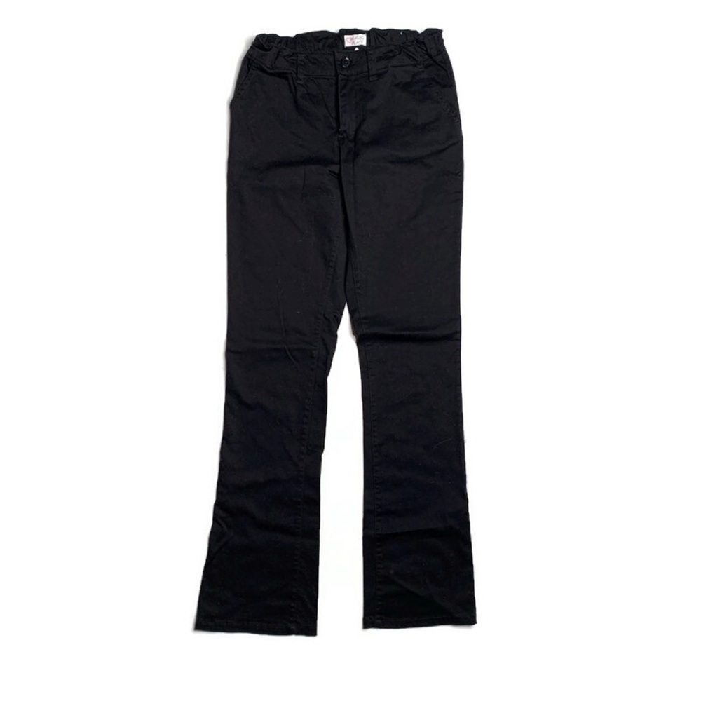 Children’s place girls 14Y straight leg chino pants black‎